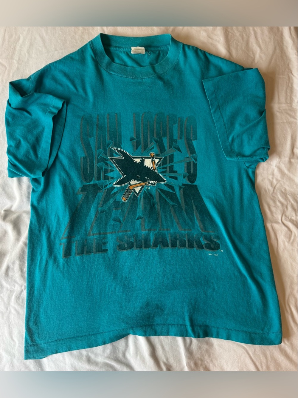 San Jose Sharks vintage 1994 large Graphic Tee made in USA